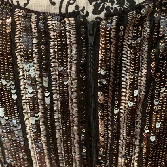 NWT Lauren Ralph Lauren Striped Sequin Dress - Picture 11 of 13